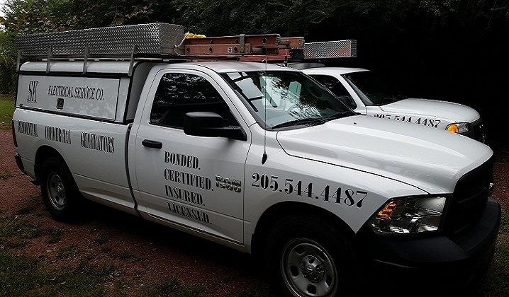 SK Electrical Service Company — work truck, Birmingham Alabama